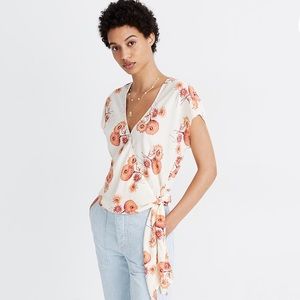 Madewell wrap blouse